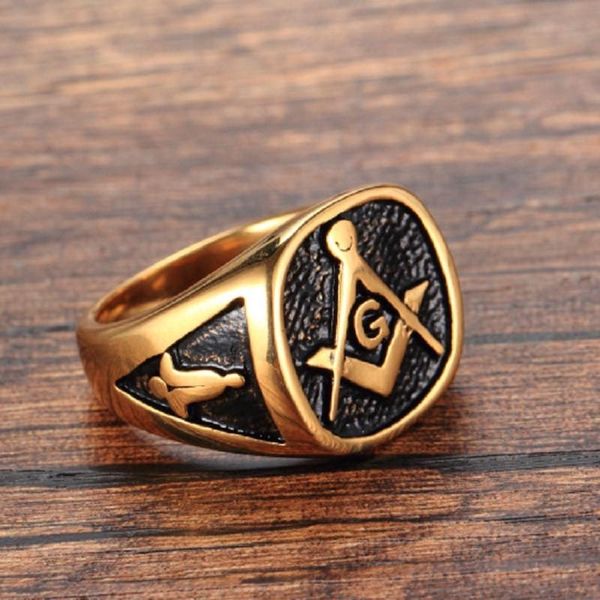 cluster rings men 's ring retro golden masonic titanium, Golden;silver
cluster rings men 's ring retro golden masonic titanium, Golden;silver