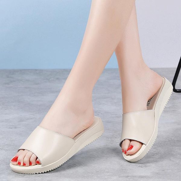 luxury women leather slippers four season suitable shoes woman flat slipper resistance wedage ladies flipflop, Black
luxury women leather slippers four season suitable shoes woman flat slipper resistance wedage ladies flipflop, Black