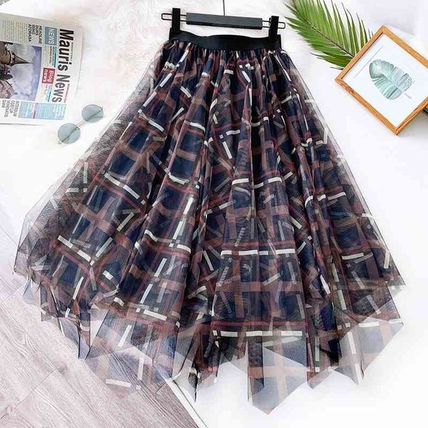 skirt women spring summer tulle s plaid embroidery long mesh slim elastic high waist pleated s gray saias 210603, Black
skirt women spring summer tulle s plaid embroidery long mesh slim elastic high waist pleated s gray saias 210603, Black