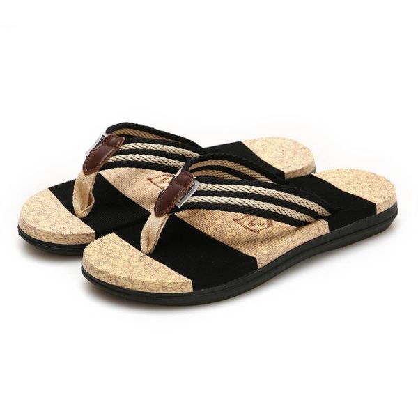 women's fashion couples casual flat flip flops slippers beach striped shoes chanclas mujer x0103, Black
women's fashion couples casual flat flip flops slippers beach striped shoes chanclas mujer x0103, Black