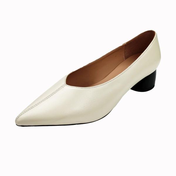 dress shoes 2021 pointed toe soft genuine leather women pumps spring summer basic female fashion comfortable med heels size34-43, Black
dress shoes 2021 pointed toe soft genuine leather women pumps spring summer basic female fashion comfortable med heels size34-43, Black