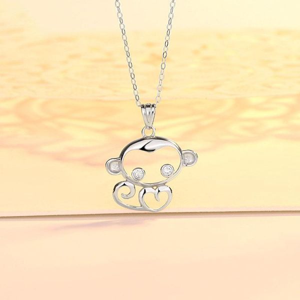 chains s925 sterling silver necklace simple fashion personality cute monkey pendant charm hollow inlaid
chains s925 sterling silver necklace simple fashion personality cute monkey pendant charm hollow inlaid