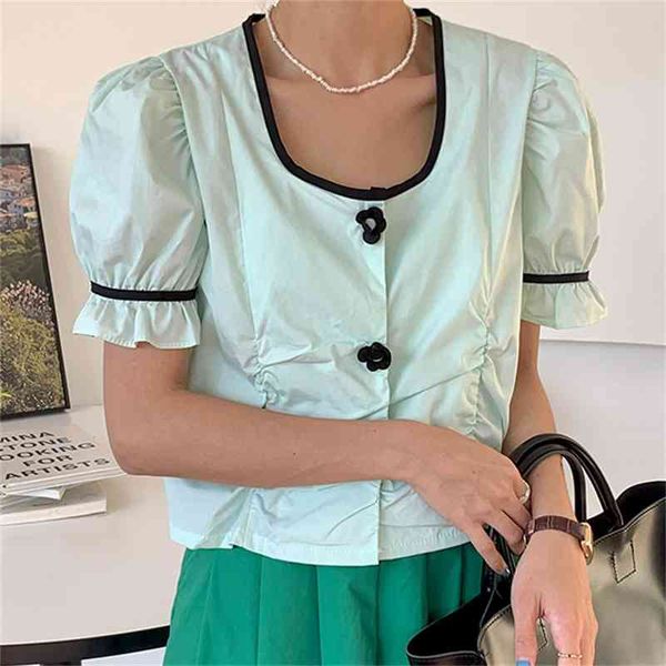 women's blouses & shirts outwear square collar slim stylish casual chic new arrival lady girls basic streetwear all-match, White
women's blouses & shirts outwear square collar slim stylish casual chic new arrival lady girls basic streetwear all-match, White