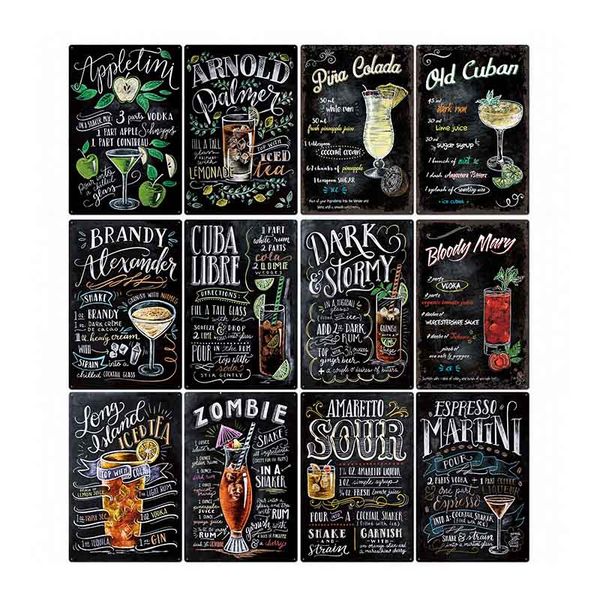 classic cocktail posters metal signs mojito martini vintage plaque bar pub club wall decorative plates home decor 20*30 cm
classic cocktail posters metal signs mojito martini vintage plaque bar pub club wall decorative plates home decor 20*30 cm