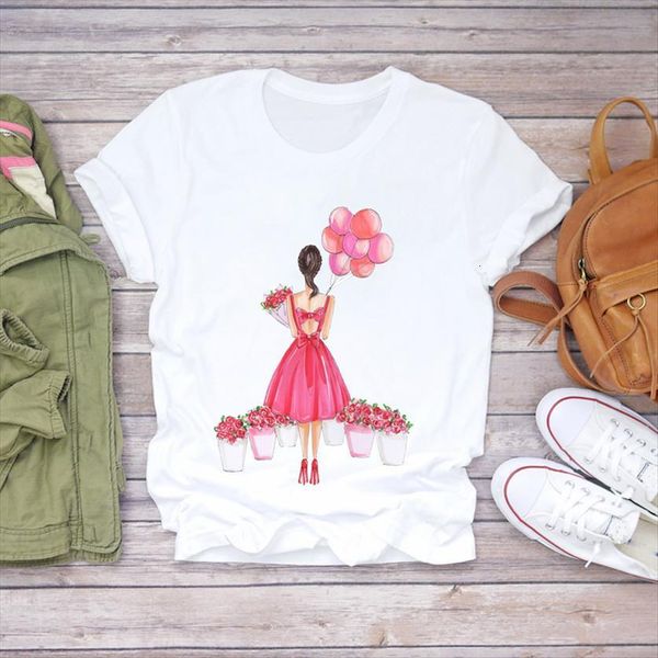 cartoon sweet love flower summer women 90s graphic ladies print lady shirt female tee, White
cartoon sweet love flower summer women 90s graphic ladies print lady shirt female tee, White