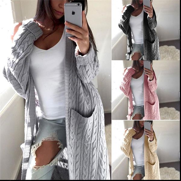 open front cardigan sweaters womens women long sleeve female elegant pocket knitted outerwear sweater w3, White;black
open front cardigan sweaters womens women long sleeve female elegant pocket knitted outerwear sweater w3, White;black