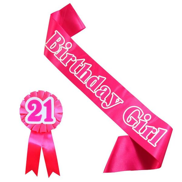 party favor 2021 birthday girl set 18 21 30 40 50 glitter number badge pink satin sash sweet novelty happy gift
party favor 2021 birthday girl set 18 21 30 40 50 glitter number badge pink satin sash sweet novelty happy gift