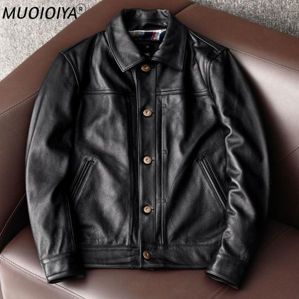 men's leather & faux 2021 autumn winter fashion men cow casual jacket motorcycle korea style outwear male classic vintage coats w61, Black 
men's leather & faux 2021 autumn winter fashion men cow casual jacket motorcycle korea style outwear male classic vintage coats w61, Black