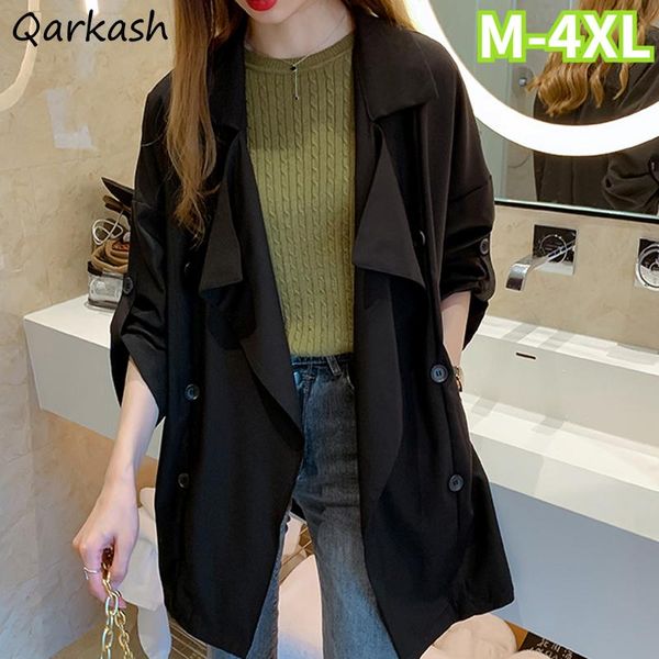 trench women mid-long -4xl single breasted elegant spring windbreaker korean style ulzzang loose all-match overcoat trendy thin women, Tan;black
trench women mid-long -4xl single breasted elegant spring windbreaker korean style ulzzang loose all-match overcoat trendy thin women, Tan;black