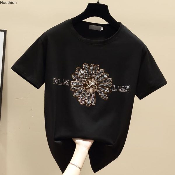 women's t-shirt diamond fashion short sleeve korean loose solid cotton t shirt o-neck plus size tshirt houthion, White
women's t-shirt diamond fashion short sleeve korean loose solid cotton t shirt o-neck plus size tshirt houthion, White