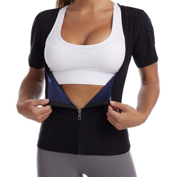 women's t-shirt slimming shapewear shirt sweat women fitness body shaper vest sports yoga slimming belly belt, White
women's t-shirt slimming shapewear shirt sweat women fitness body shaper vest sports yoga slimming belly belt, White