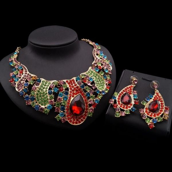 earrings & necklace yulaili factory colorful cubic zircon copper anniversary crystal two jewelry sets, Silver
earrings & necklace yulaili factory colorful cubic zircon copper anniversary crystal two jewelry sets, Silver