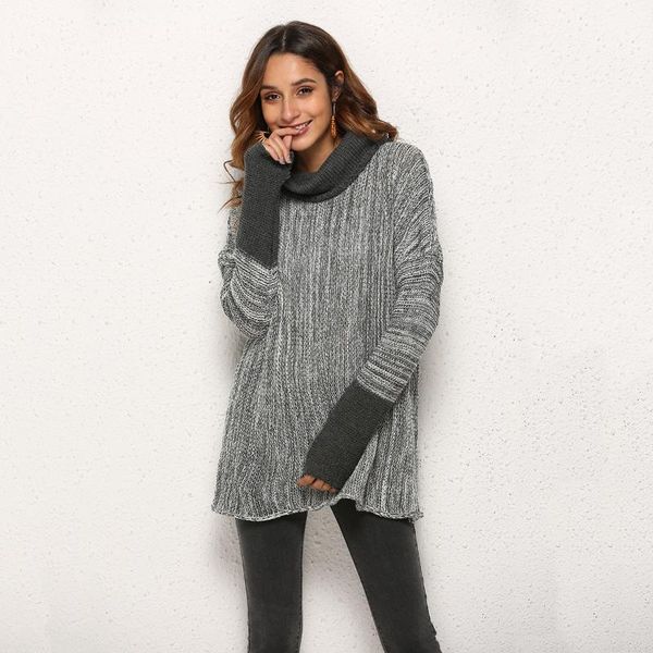 women's sweaters oversized pullover cute korean women computer knitted patchwork turtleneck female sweater plus size woman, White;black
women's sweaters oversized pullover cute korean women computer knitted patchwork turtleneck female sweater plus size woman, White;black