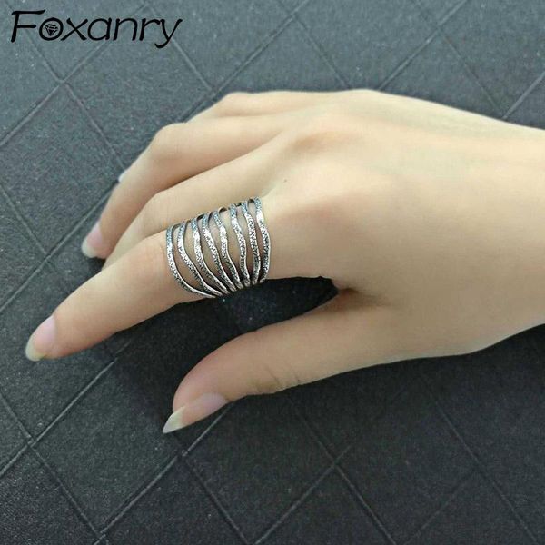 cluster rings foxanry 925 sterling silver width for women fashion vintage thai hollow geometric handmade party jewelry gifts, Golden;silver
cluster rings foxanry 925 sterling silver width for women fashion vintage thai hollow geometric handmade party jewelry gifts, Golden;silver