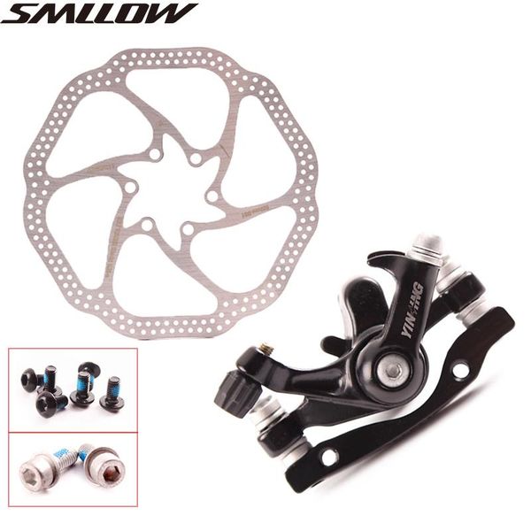 bike brakes mountain road bicycle aluminum alloy mechanical disc brake set front & rear include 160mm centerline rotor
bike brakes mountain road bicycle aluminum alloy mechanical disc brake set front & rear include 160mm centerline rotor