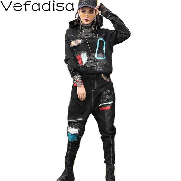 women's two piece pants vefadisa personality black women set 2021 autumn hooded batwing sleeve coat patchwork harem plus size 2 qyf5946, White
women's two piece pants vefadisa personality black women set 2021 autumn hooded batwing sleeve coat patchwork harem plus size 2 qyf5946, White