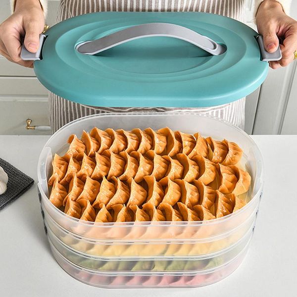 storage bottles & jars household wonton dumpling box multi-layer grade quick ing 
storage bottles & jars household wonton dumpling box multi-layer grade quick ing