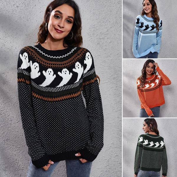 european american new women's knits & tees ghost striped matching long sleeve knitted sweater loose autumn winter clothing, White
european american new women's knits & tees ghost striped matching long sleeve knitted sweater loose autumn winter clothing, White