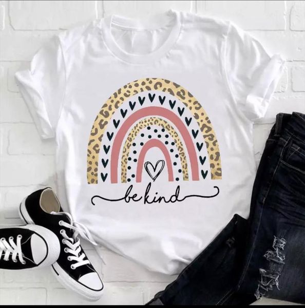 rainbow be kind print mens t shirt and women summer o neck femme loose tee graphic clothes ladies short, White;black
rainbow be kind print mens t shirt and women summer o neck femme loose tee graphic clothes ladies short, White;black