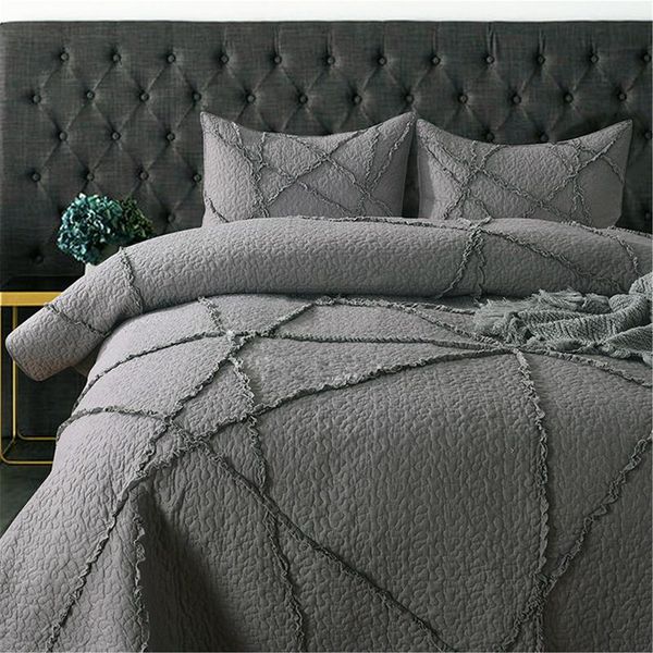 comforters & sets cotton bedspread on the bed quilt set 3pcs double blanket for embroidered coverlet pillowcase queen size gray cover
comforters & sets cotton bedspread on the bed quilt set 3pcs double blanket for embroidered coverlet pillowcase queen size gray cover