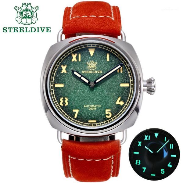 wristwatches steeldive 1936 mechanical watch men sapphire nh35a diver 200m mens watches automatic waterproof c3 luminous, Slivery;brown
wristwatches steeldive 1936 mechanical watch men sapphire nh35a diver 200m mens watches automatic waterproof c3 luminous, Slivery;brown