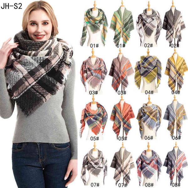 women cashmere winter scarf knit pashmina bandana plaid female warm bib triangle scarves ladies blanket shawls clothes accessory, Blue;gray
women cashmere winter scarf knit pashmina bandana plaid female warm bib triangle scarves ladies blanket shawls clothes accessory, Blue;gray