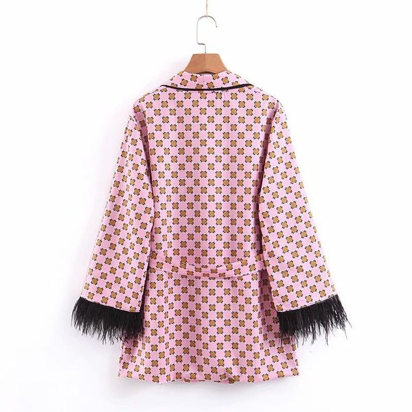 retro geometric dot print sashes waist casual woman two piece pantsfeather tassel cuff slim fit mid long suit jacket coat outerwear, White
retro geometric dot print sashes waist casual woman two piece pantsfeather tassel cuff slim fit mid long suit jacket coat outerwear, White