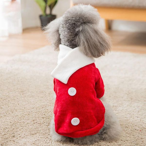 year style design dog clothes joyful pet warm two-legged sweater for puppy with white button (xs, red) apparel
year style design dog clothes joyful pet warm two-legged sweater for puppy with white button (xs, red) apparel