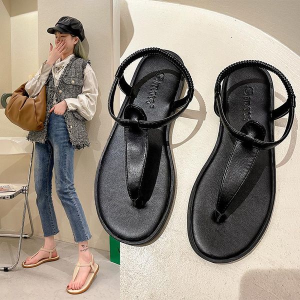 fashion womens shoes 2021 female sandal flip flops platform clear heels all-match luxury girls corrective summer comfort low be sandals, Black
fashion womens shoes 2021 female sandal flip flops platform clear heels all-match luxury girls corrective summer comfort low be sandals, Black