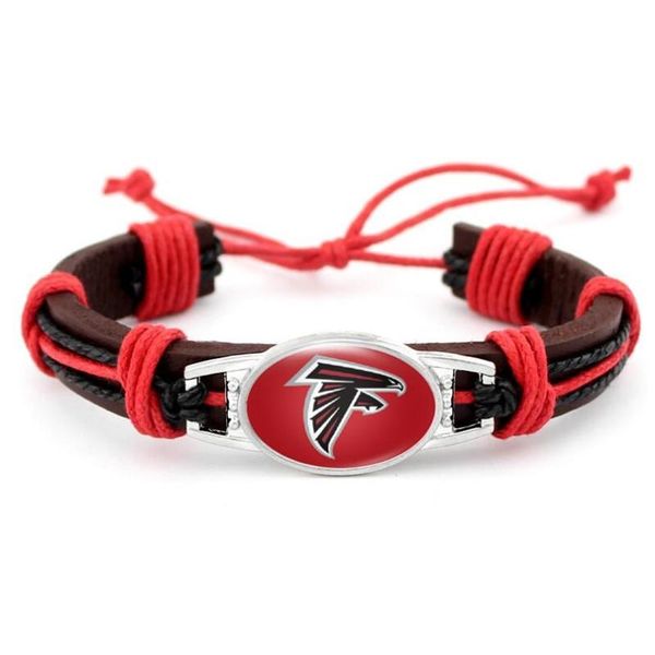 charm bracelets customize football team hand woven adjustable leather bracelet bangles jewellery, Golden;silver
charm bracelets customize football team hand woven adjustable leather bracelet bangles jewellery, Golden;silver