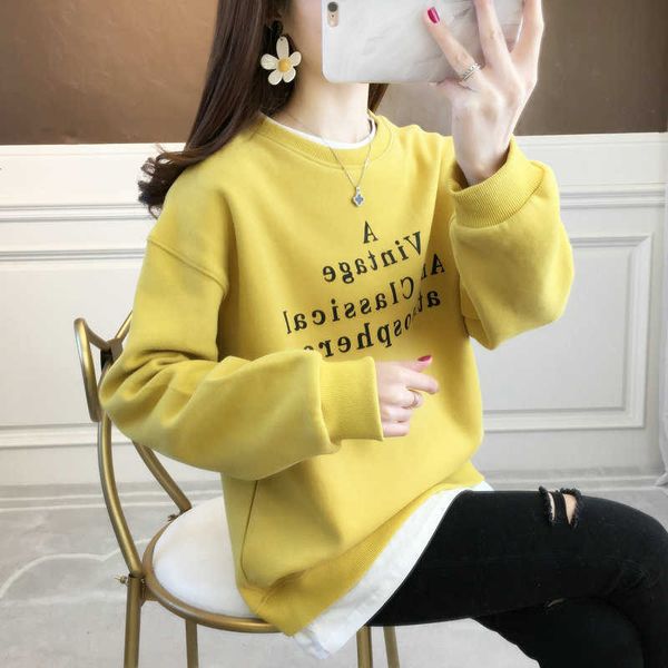 fashion hoodies korean version 2021 spring and autumn holiday two piece loose fitting women's sweater coat, Black
fashion hoodies korean version 2021 spring and autumn holiday two piece loose fitting women's sweater coat, Black