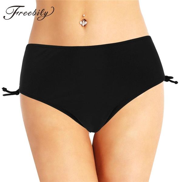 women black bikini bottom with side drawstring swimsuit 2021 solid swimwear swim trunks female briefs beach wear two-piece suits
women black bikini bottom with side drawstring swimsuit 2021 solid swimwear swim trunks female briefs beach wear two-piece suits