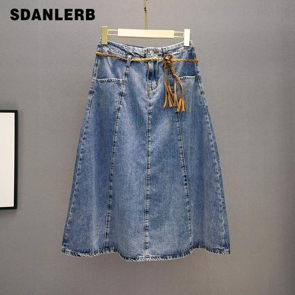 skirts mid-length denim skirt for women 2021 spring/summer high waist loose and slimming a- line large hem vaqueros, Black
skirts mid-length denim skirt for women 2021 spring/summer high waist loose and slimming a- line large hem vaqueros, Black