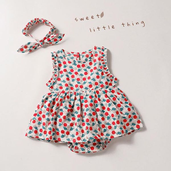 jumpsuits 2021 summer baby girls clothes brand rompers clothing fashion cute cherry prints kids + hairband toddler girl dress, Blue
jumpsuits 2021 summer baby girls clothes brand rompers clothing fashion cute cherry prints kids + hairband toddler girl dress, Blue