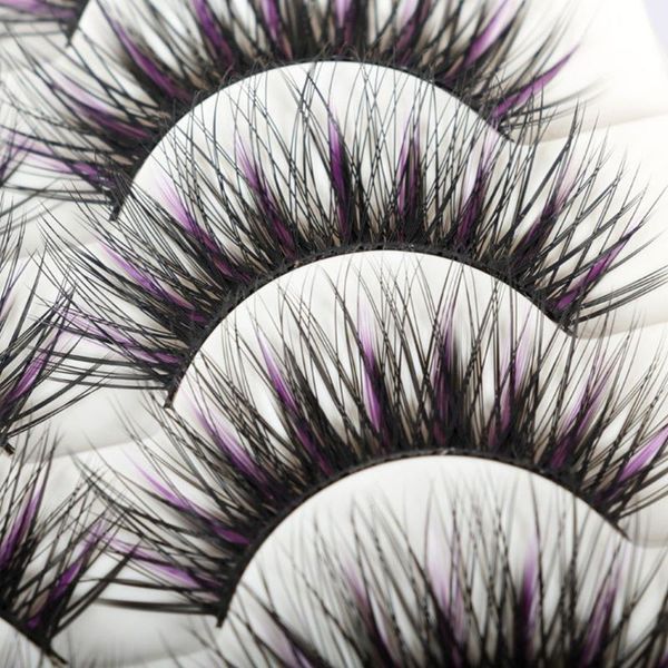 false eyelashes women natural extension long thick stage black+purple fake eye lashes cross
false eyelashes women natural extension long thick stage black+purple fake eye lashes cross