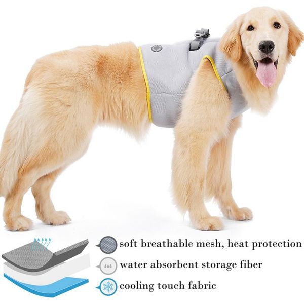 dog apparel summer cooling vest clothes harness for dogs breathable heatstroke pet mesh reflective harnesse
dog apparel summer cooling vest clothes harness for dogs breathable heatstroke pet mesh reflective harnesse