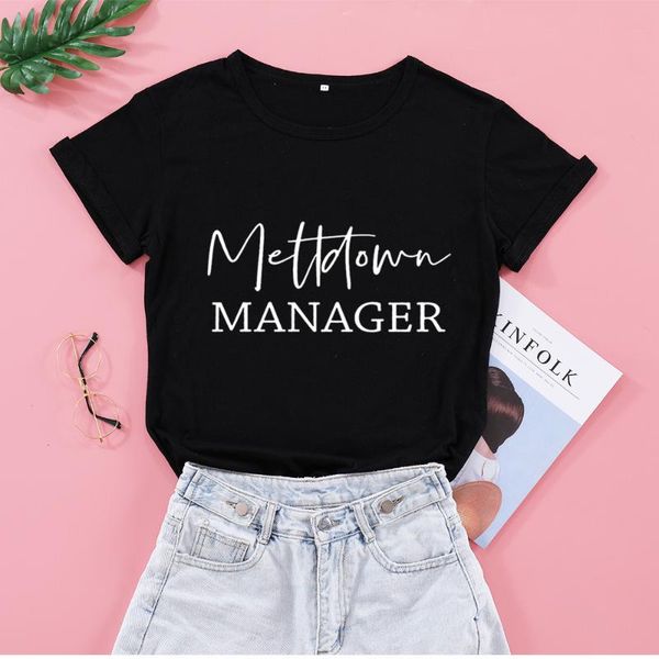 meltdown manager funny letter women tshirt casual short sleeve tees 100% cotton round neck korean clothes clothing women's t-shir, White
meltdown manager funny letter women tshirt casual short sleeve tees 100% cotton round neck korean clothes clothing women's t-shir, White
