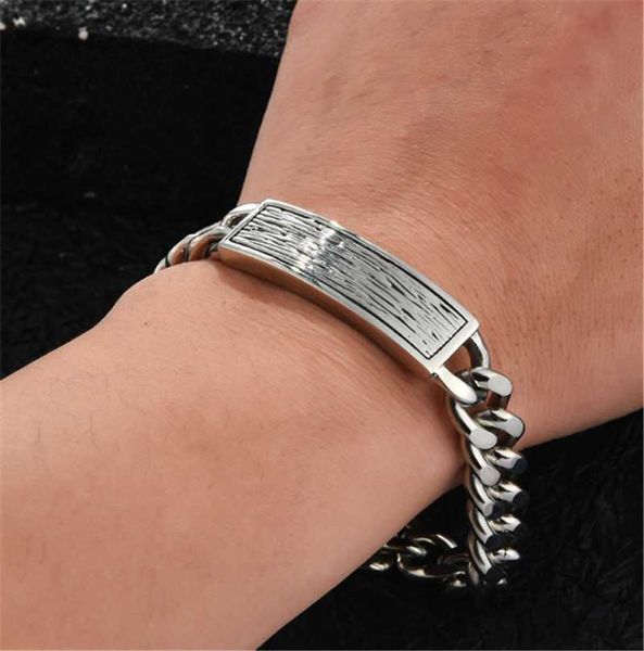 link, chain 316l stainless steel cuban square brand men bracelet hip hop trendy men's titanium thick chian no fade, Black
link, chain 316l stainless steel cuban square brand men bracelet hip hop trendy men's titanium thick chian no fade, Black