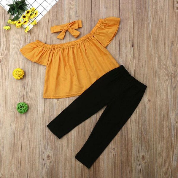 clothing sets kids baby girl outfits solid color off shoulder floral tank shirt long pant headband fashion summer set, White
clothing sets kids baby girl outfits solid color off shoulder floral tank shirt long pant headband fashion summer set, White