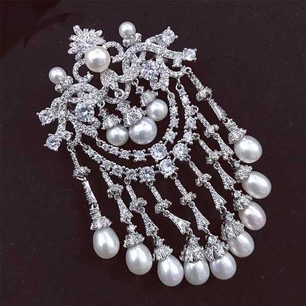 pins, brooches freshwater pearl white drop vintage brooch for woman gift fashion jewelry clothes decoration, Gray
pins, brooches freshwater pearl white drop vintage brooch for woman gift fashion jewelry clothes decoration, Gray