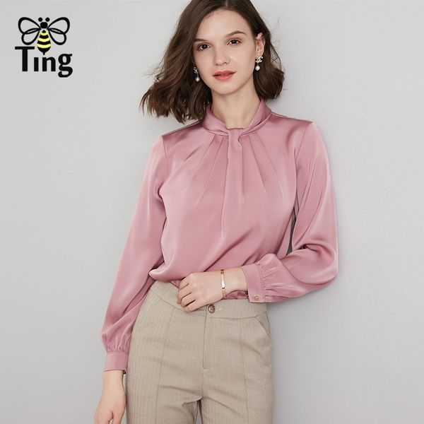elegant women satin work office lady blouses spring autumn casual female shirts plus size blusas moda fashion 210513, White
elegant women satin work office lady blouses spring autumn casual female shirts plus size blusas moda fashion 210513, White