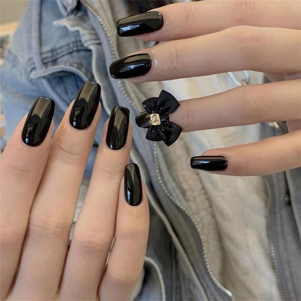 false nails 24pcs black butterfly wear short paragraph fashion manicure patch save time wearable nail accesorios, Red;gold
false nails 24pcs black butterfly wear short paragraph fashion manicure patch save time wearable nail accesorios, Red;gold