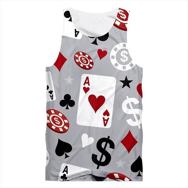 novelty 3d poker print gym men tank clothes summer sleeveless shirts fitness bodybuilding stringer vest, White;black
novelty 3d poker print gym men tank clothes summer sleeveless shirts fitness bodybuilding stringer vest, White;black