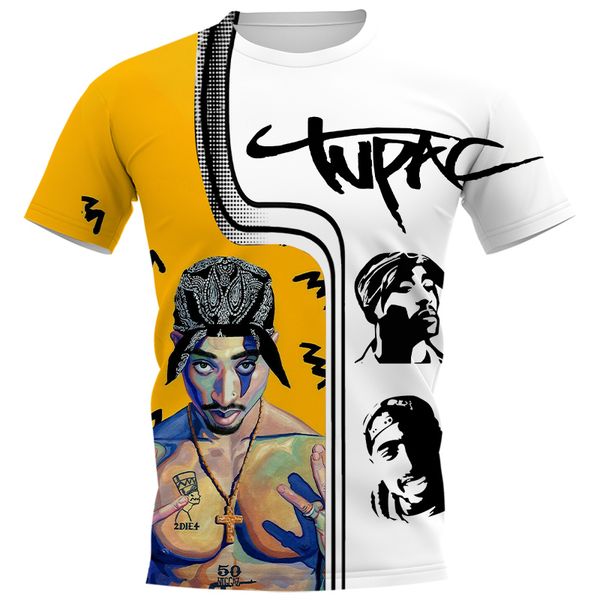 cloocl rapper 2pac mens t-shirts short sleeve men clothing street style t shirts 3d print shirt, White;black
cloocl rapper 2pac mens t-shirts short sleeve men clothing street style t shirts 3d print shirt, White;black