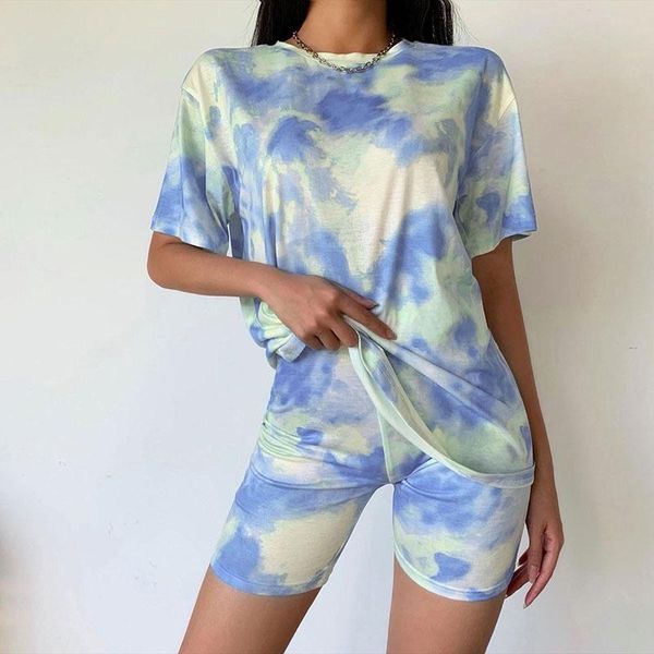 women's tracksuits loose casual tie dye short sleeve t-shirt and shorts set 5color, Gray
women's tracksuits loose casual tie dye short sleeve t-shirt and shorts set 5color, Gray