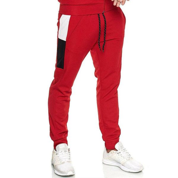men's pants men fashion jogger drawstring loose track patchwork fitness long sweatpants solid, Black
men's pants men fashion jogger drawstring loose track patchwork fitness long sweatpants solid, Black
