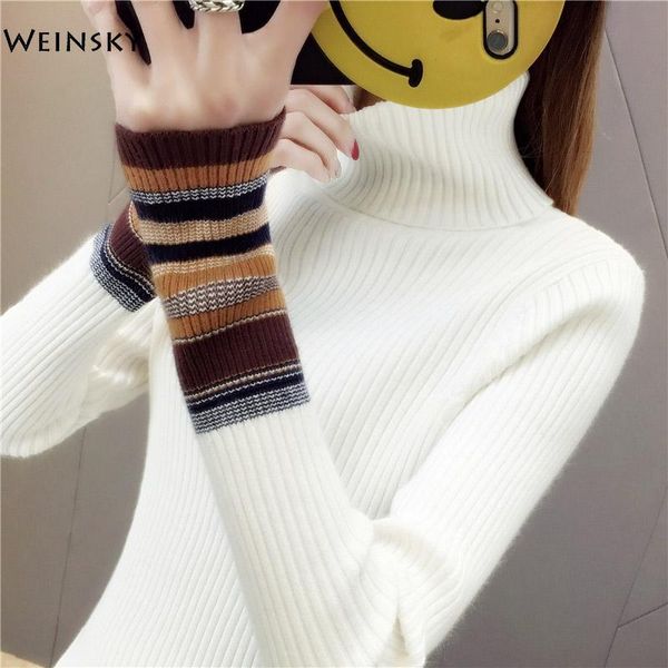 women's sweaters women knitted jumper sweater and pullovers korean fashionl style turtleneck winter autumn 2021, White;black
women's sweaters women knitted jumper sweater and pullovers korean fashionl style turtleneck winter autumn 2021, White;black