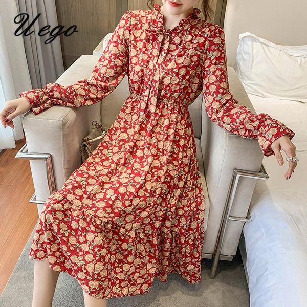 arrival chiffon fashion spring dress bow collar print floral slim office lady ol work women autumn casual dresses, Black;gray 
arrival chiffon fashion spring dress bow collar print floral slim office lady ol work women autumn casual dresses, Black;gray