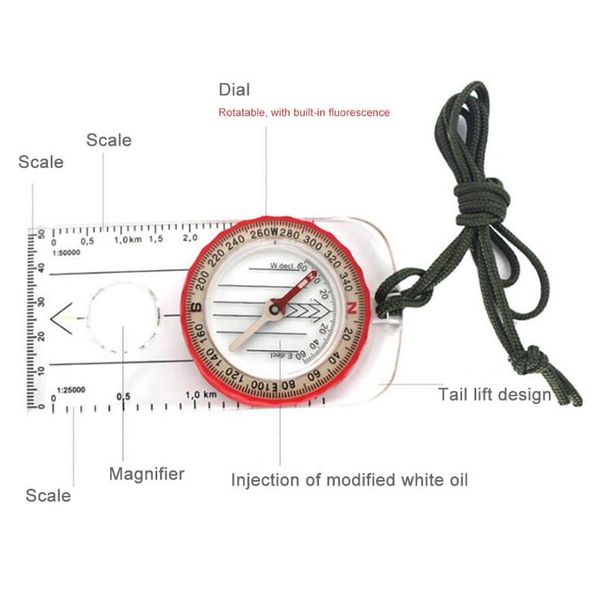 portable lightweight emergency compass outdoor survival tool ruler map magnifier liquid filled supervivencia gadgets
portable lightweight emergency compass outdoor survival tool ruler map magnifier liquid filled supervivencia gadgets