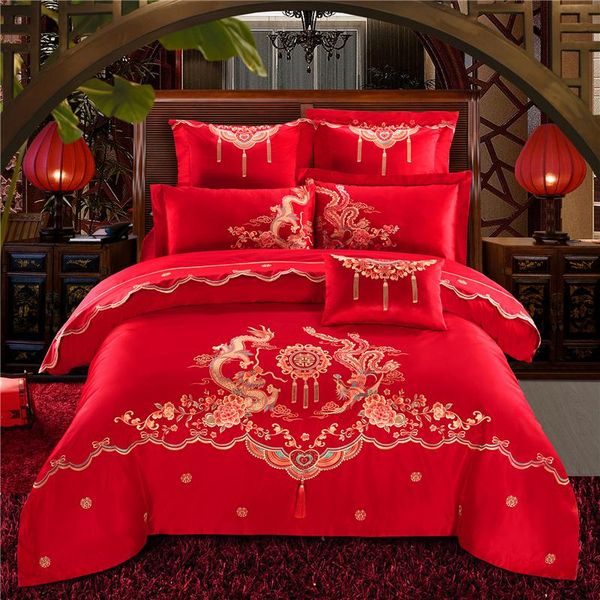 bedding sets luxury 100% cotton chinese tradition classic wedding set embroidery duvet cover bed sheet king 4/6/7pcs size
bedding sets luxury 100% cotton chinese tradition classic wedding set embroidery duvet cover bed sheet king 4/6/7pcs size